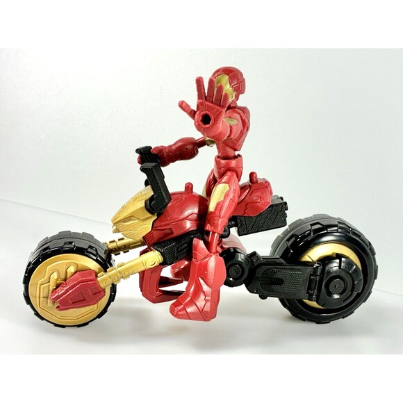 Marvel Iron man Bend and Flex Rider Bike And Action Figure Toy - Picture 4 of 10
